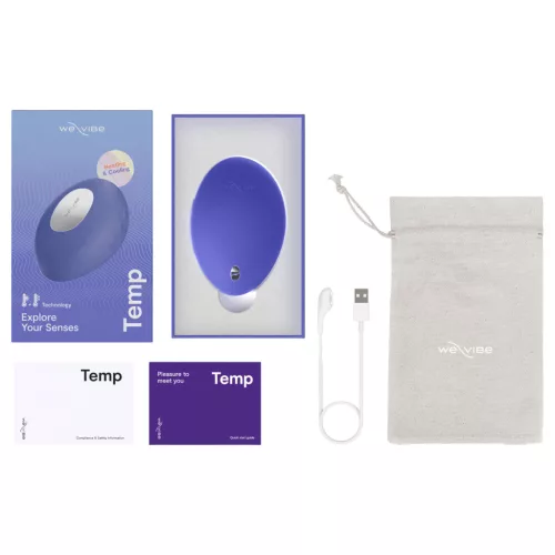 We-Vibe Temp - csiklóizgató vibrátor (kék)