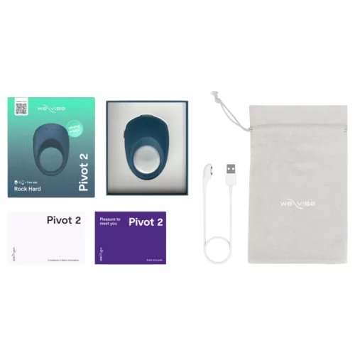 We-Vibe Pivot 2 - okos vibrációs péniszgyűrű (kék)