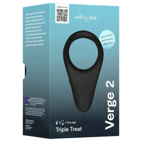 We-Vibe Verge 2 - okos vibrációs péniszgyűrű (fekete)