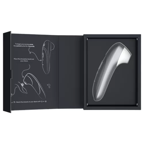 Womanizer Pro - léghullámos csiklóizgató (szürke)