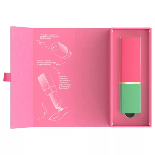 Womanizer Beauty - rúzs alakú léghullámos csiklóizgató (zöld)