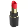 Womanizer Beauty - rúzs alakú léghullámos csiklóizgató (fekete)