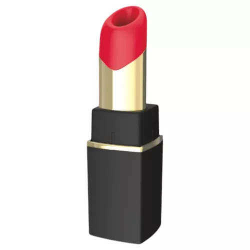 Womanizer Beauty - rúzs alakú léghullámos csiklóizgató (fekete)