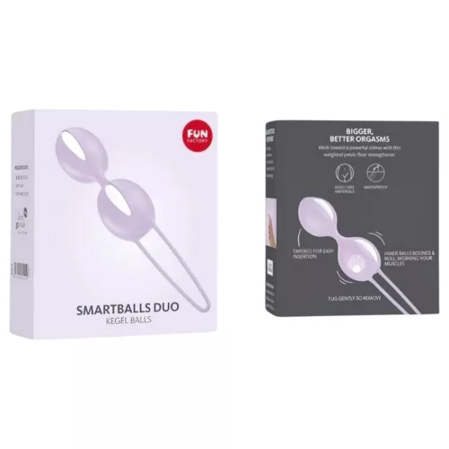 Fun Factory Smartballs Duo - kegel tréner belső golyóval (lila)