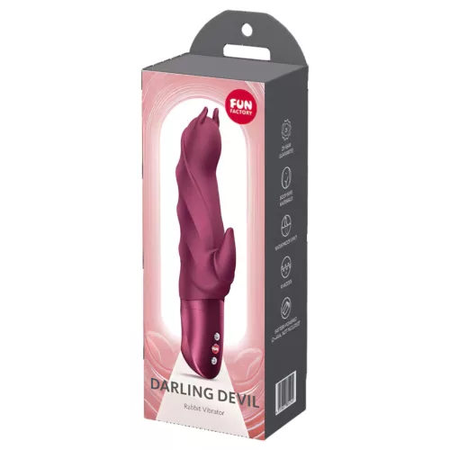 Fun Factory Darling Devil - csiklókaros vibrátor (piros)