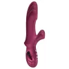 Fun Factory Bi Stronic Curve - lökő vibrátor csiklókarral (piros)