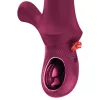 Fun Factory Bi Stronic Curve - lökő vibrátor csiklókarral (piros)