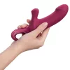 Fun Factory Bi Stronic Curve - lökő vibrátor csiklókarral (piros)