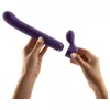 Magic Stick - vibrátor cseréléhető feltétekkel (lila)