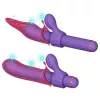Magic Stick - vibrátor cseréléhető feltétekkel (lila)