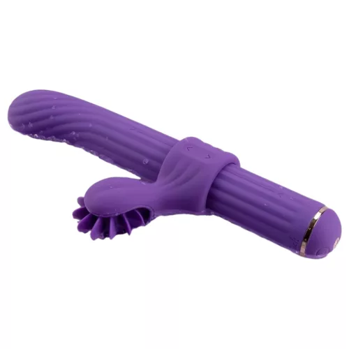 Magic Stick - vibrátor cseréléhető feltétekkel (lila)