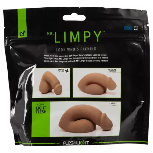 Fleshlight - Mr. Limpy - kis élethű dildó (testszínű)