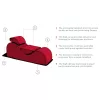 Liberator Esse Lounger - variálható szex szófa - 3 részes (piros)