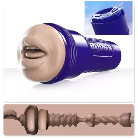   Fleshlight Boost Blow - élethű száj maszturbátor (natúr)