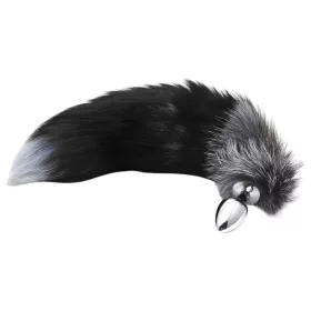   Alive Anal Pleasure - közepes anál plug rókafarokkal (ezüst)
