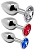 Alive Anal Pleasure - fém anál plug készlet (ezüst)