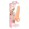 Nature Skin - 2in1 műpunci és péniszköpeny - 23cm (natúr)