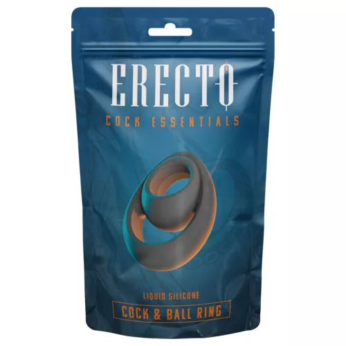 Erecto - erős pénisz- és heregyűrű (fekete)