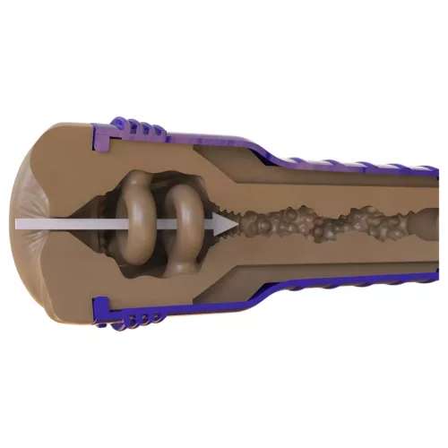 Fleshlight Boost Blast - élethű popsi maszturbátor (barna)