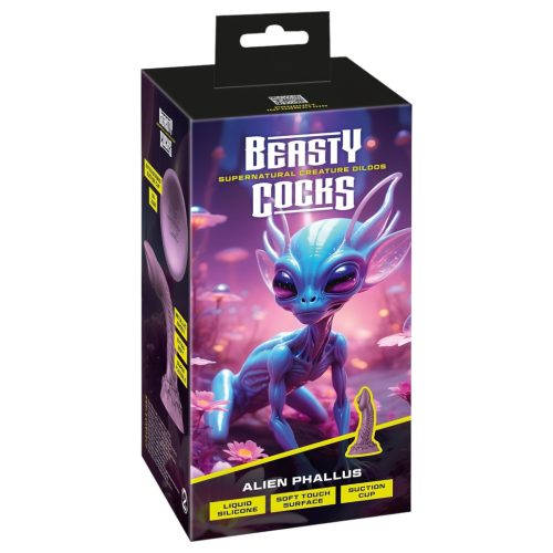 Beasty Cocks Alien Phallus - űrlény dildó (lila)