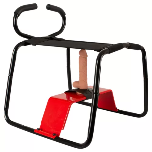 THE BANGER - Ultimate Sex Stool szexszék élethű dildóval (fekete)