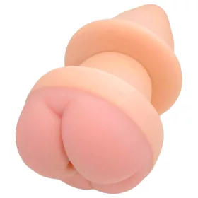 Nature Skin - anál plug és péniszköpeny (natúr)