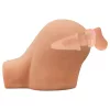 Nature Skin - anál plug és péniszköpeny (natúr)