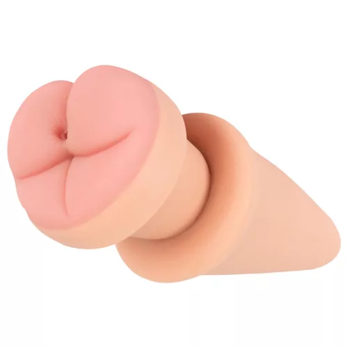 Nature Skin - anál plug és péniszköpeny (natúr)