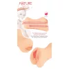 Nature Skin - punci és száj maszturbátor (natúr)
