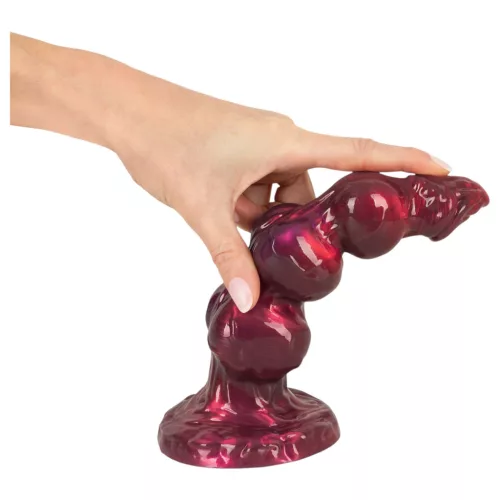 Beasty Cocks - Werewolf Willie élethű fantázia dildó tapadókoronggal - bordó (21 cm)