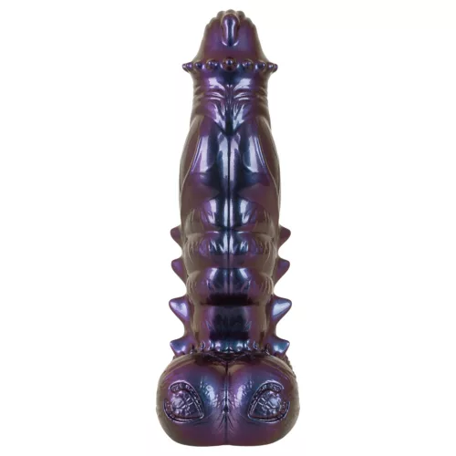 Beasty Cocks Tech-Zilla Bang - tapadókorongos monster dildó (lila)