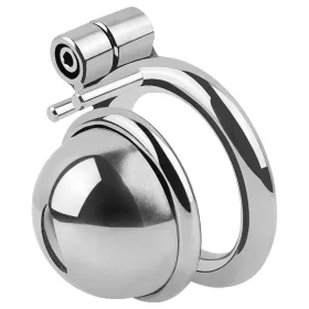   fetish collection - mini péniszketrec 3 cserélhető heregyűrűvel (ezüst)