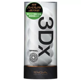 TENGA 3Dx Spiral - spirál mintás maszturbátor (fehér)