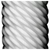 TENGA 3Dx Flow - hullámos mintás maszturbátor (fehér)