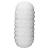 TENGA 3Dx Flow - hullámos mintás maszturbátor (fehér)