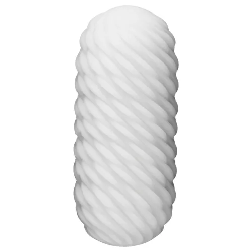 TENGA 3Dx Flow - hullámos mintás maszturbátor (fehér)