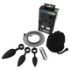 Bathmate Anal Training Plugs Vibe - vibrációs anál plug szett (fekete)