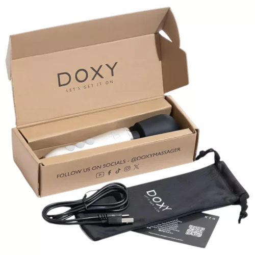 Doxy Go - masszírozó vibrátor (ezüst)
