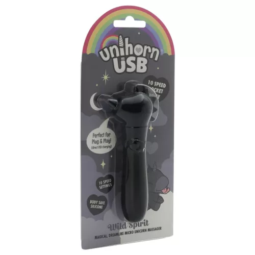 Unihorn Wild Spirit - akkus minivibrátor (fekete)
