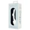 Clarity Utopian Mystique - bordázott üveg análdildó (átlátszó)