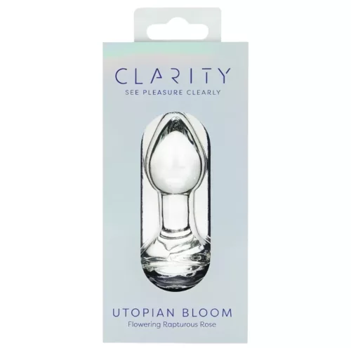 Clarity Utopian Bloom - üveg análkúp (átlátszó)