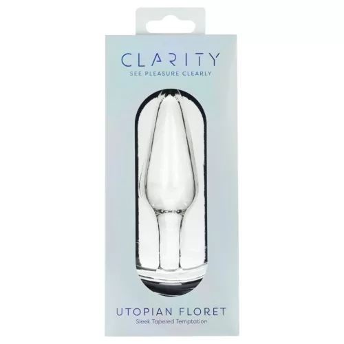 Clarity Utopian Floret - üveg análkúp (átlátszó)