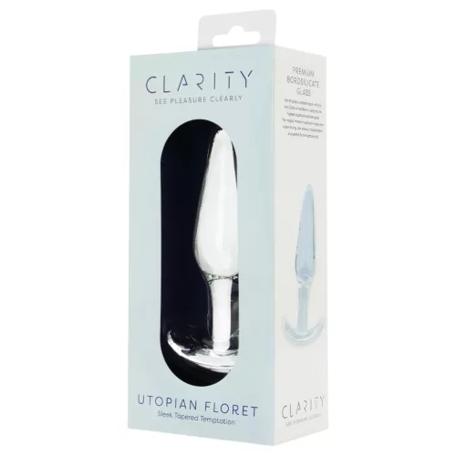 Clarity Utopian Floret - üveg análkúp (átlátszó)