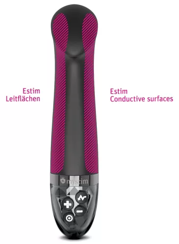 mystim Right on Ron E-Stim - elektro G-pont vibrátor (fekete)