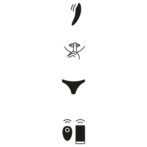 We-Vibe Moxie+ - rádiós, okos csikló vibrátor (fekete)