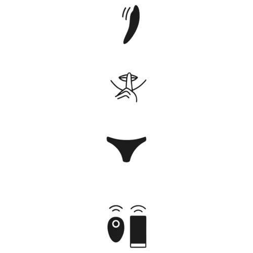 We-Vibe Moxie+ - rádiós, okos csikló vibrátor (fekete)