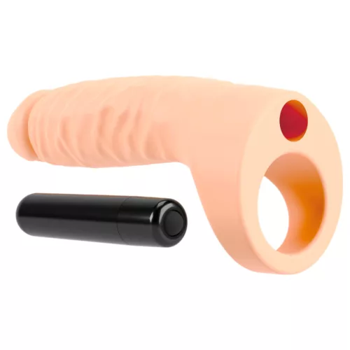 Realistixxx Double Fucker - felcsatolható anál vibrátor (fekete)