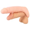Realistixxx Double Fucker - felcsatolható anál vibrátor (fekete)