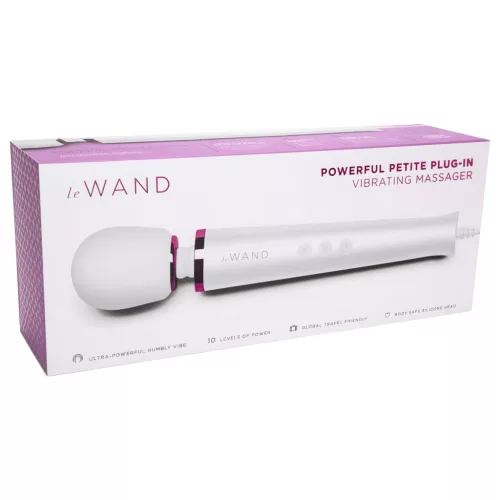Le Wand Petite Plug-In - hálózati masszírozó vibrátor (fehér)