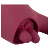 Javida - nyelves 2in1 vibrátor (piros)